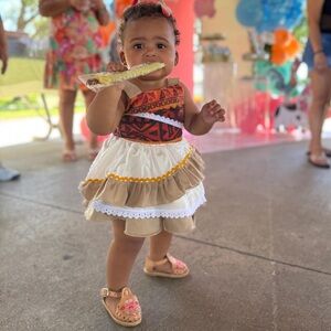 Adorable Moana Custom made dress 2 piece